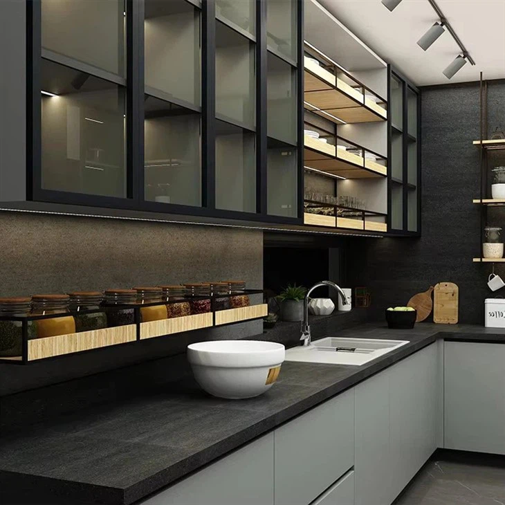 Lacquered Glass Kitchen Cabinets price