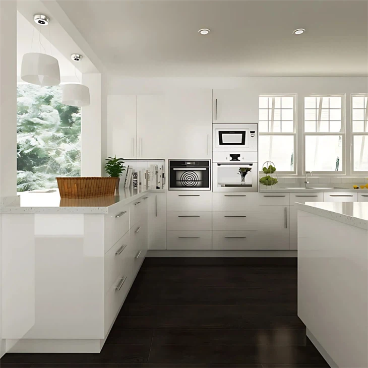 Modern White Lacquer Kitchen Cabinets factory