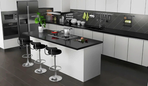 Off White High Gloss Kitchen Cabinets high quality