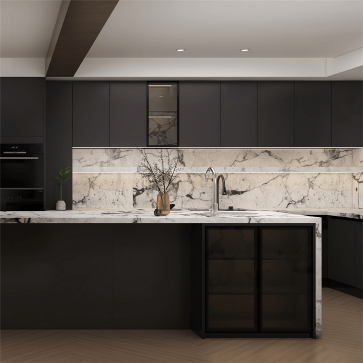 Lacquer Finish Kitchen Cabinet