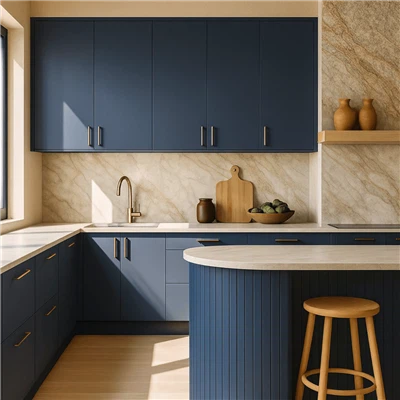 Pot folosi dulapuri de bucătărie din MDF lăcuit într-o bucătărie franceză - l...